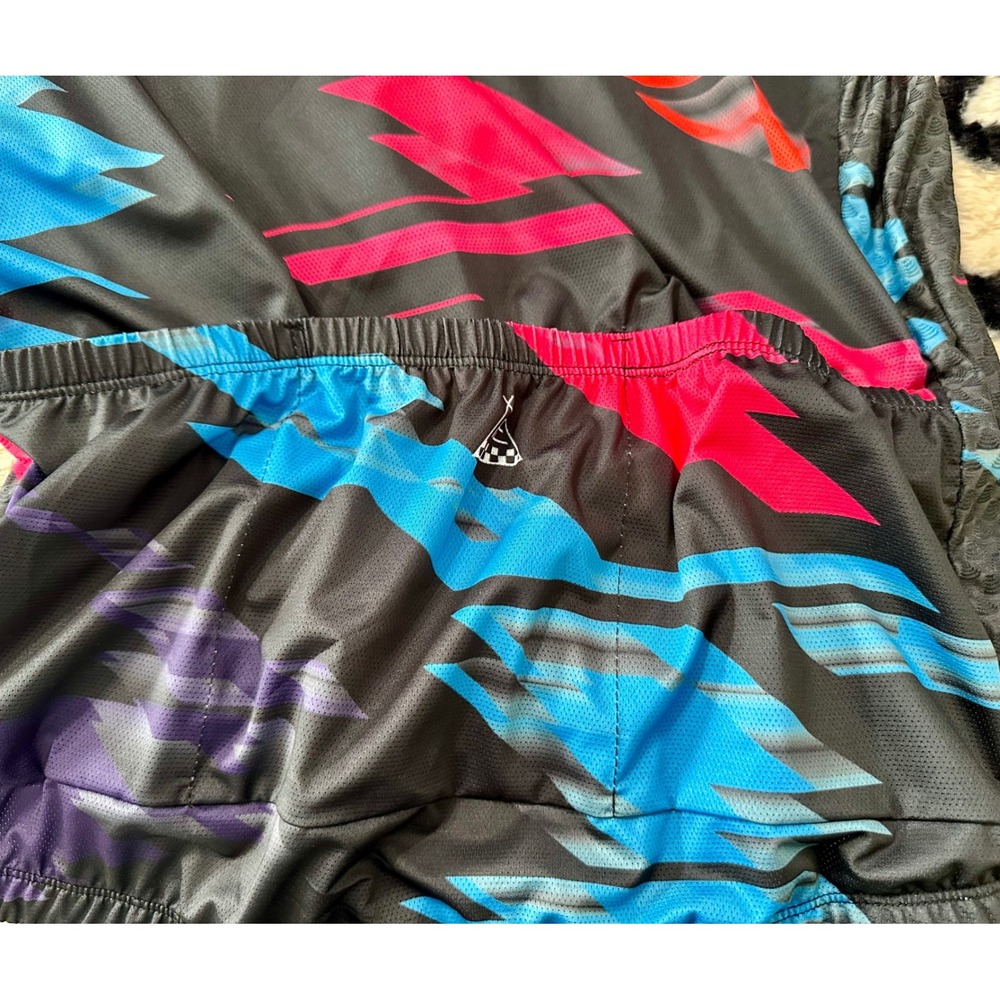 NWT Bicycle 808 Womens Plus 2XL Cycling Jersey Full Zip S/Sleeve Abstract Print - Picture 12 of 12